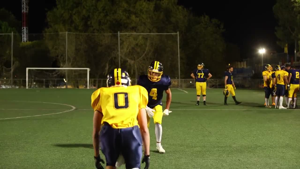 A training session on the field