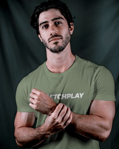 Sketchplay Tee, Olive