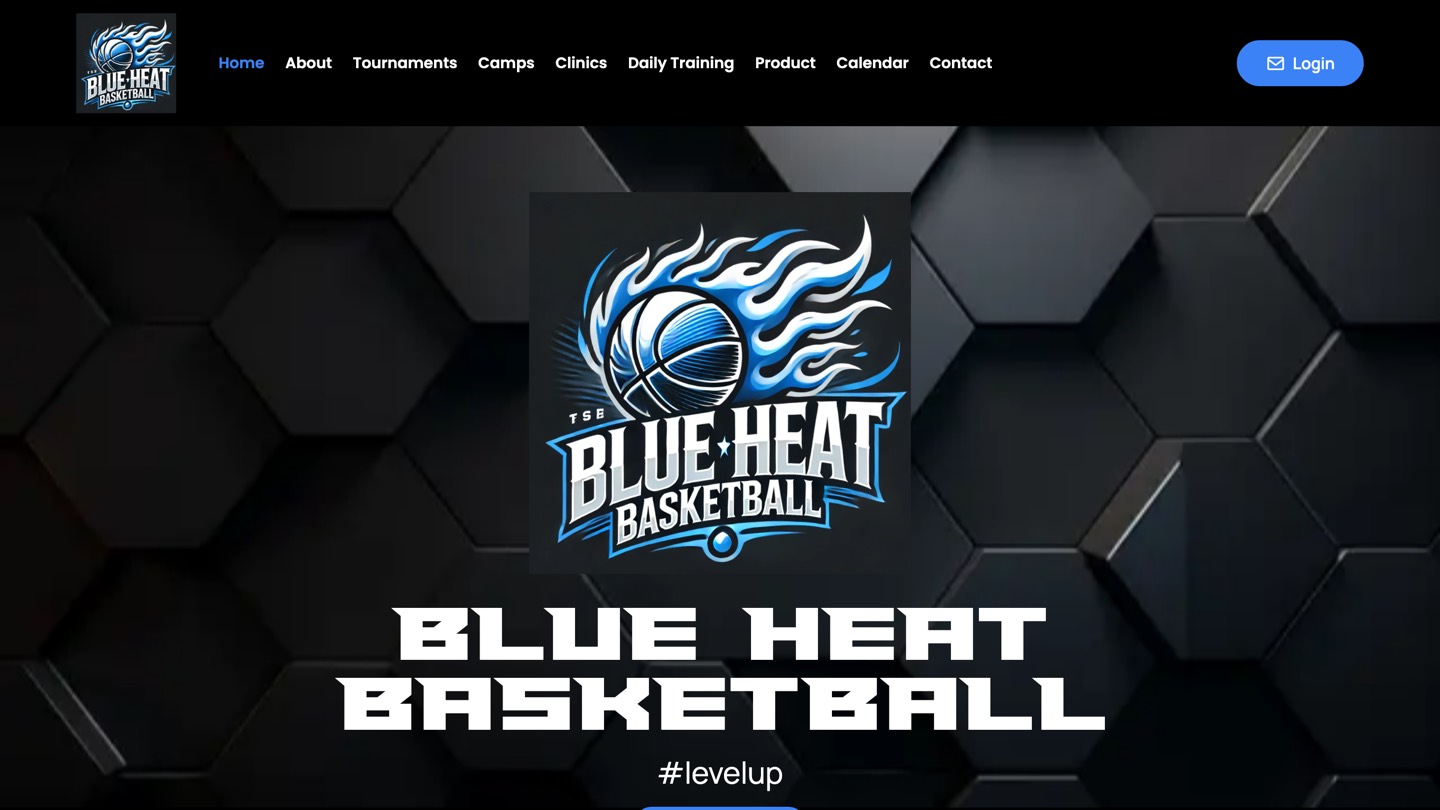 Blue Heat Basketball website